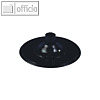 Papstar Unterteile f?r Stielgl?ser, rund ? 6.55 cm, schwarz, 500 St?ck, 12181