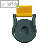 Laurel Kunststoff-Foldback-Klammer BRUTUS, 19 mm, gelb, 12 Stück, 0716-70