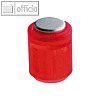 Power Magnet Zylinder ? 14 mm, Haftkraft 1.900 g, kristallrot, 6 St., 4806-02