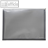 FolderSys Gleitverschluss-Tasche, DIN A3, PP, anthrazit, 20 Stück, 40426-34