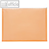 FolderSys Gleitverschluss-Tasche, DIN A3, PP, orange, 20 Stück, 40426-69