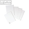 officio Zahlenregister, "1-15", DIN A4, Kunststoff, wei?