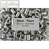 officio Klick-?sen Nr.3, L 9 mm, bis ca. 70 Blatt, silber, 300 St?ck, klick9