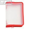 FolderSys Konferenzmappe transparent, A5, Folie matt, rot, 2St., 40454-80