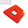 Briefklemmer SIGNAL 2, 70 x 50 mm, 13 mm Klemmweite, orange, 10er Pack, 1121-50
