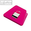 Briefklemmer SIGNAL 2, 70 x 50 mm, 13 mm Klemmweite, pink, 10er Pack, 1121-40