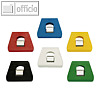 Briefklemmer SIGNAL 3, 90 x 70 mm, 23 mm Klemmweite, farbig sortiert, 100er Pack