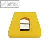 Briefklemmer SIGNAL 3, 90 x 70 mm, 23 mm Klemmweite, gelb, 100er Pack, 1130-70
