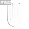 Laurel Kunststoff-B?roklammer King Klips, 75 mm, wei?, 10 St?ck, 1356-10