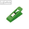 Briefklemmer TAIFUN, 15 x 50 mm, Klemmweite: 13 mm, hellgr?n, 100 St., 1900-17