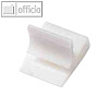 Kunststoff-Briefklemmer Zacko 1, 11 x 14 mm, bis 10 Blatt, wei?, 1000 St?ck