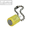 Power Magnet Zylinder ?14 mm, Kette, Haft 1.900g, kristallgelb, 3 St., 4816-07