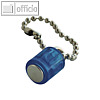 Power Magnet Zylinder Ø14 mm, Kette, Haft 1900g, kristallblau, 3 St., 4816-03