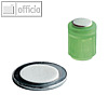 Power Magnet Zylinder ?14 mm, Scheibe, Haft 1.900g, kristallgr?n, 4 St., 4856-06