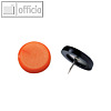 Laurel Rei?nagel, ? 14 mm, Stifth?he 6 mm, orange, 100 St?ck, 2770-50