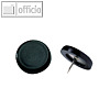 Laurel Rei?nagel, ? 14 mm, Stifth?he 6 mm, schwarz, 100 St?ck, 2770-11