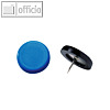 Laurel Rei?nagel, ? 14 mm, Stifth?he 6 mm, blau, 100 St?ck, 2770-30