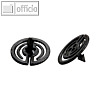 Laurel Steckklammer PIN-ZACK, ? 20 mm, schwarz, 200 St?ck, 3105-11