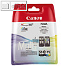 Canon Druckkopfpatronen farbig und schwarz, Multipack, CL511 + PG-510, 2970B017