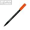 Staedtler Lumocolor Universalstift permanent 318 F, 0.6 mm, orange, 318-4