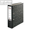 Falken Ordner Recycling, DIN A4, R?cken 80 mm, wolkenmarmor, schwarz, 11286523