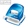 LEITZ Locher "NeXXt Series WOW" 5008, bis 30 Blatt, blau metallic, 5008-10-36