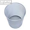 Wedo Papierkorb OFFICE, Drahtmetall, rund, 18 Liter, silber, 65254