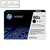 HP Toner 80X, ca. 6.900 Seiten, schwarz, CF280X