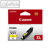 Canon Tintenpatrone CLI-551YXL f?r MG6350/5450, gelb, 11 ml, 6446B001