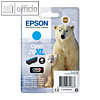 Epson Tintenpatrone T2632, Nr. 26XL, cyan, C13T26324012