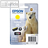 Epson Tintenpatrone Nr. 26, gelb, C13T26144012