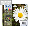 Epson Tintenpatronen Nr.18 Multipack, 4-farbig: BK, C, M, Y, C13T18064012