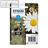 Epson Tintenpatrone T1802, Nr.18, cyan, C13T18024012