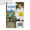 Epson Tintenpatrone T1812, Nr.18XL, cyan, C13T18124012