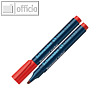 Schneider Permanent-Marker Maxx 133, Keilspitze 1-4 mm, rot, 10er Pack, SN113302