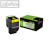 Lexmark Return-Tonerkartusche 702YC, gelb, ca. 3.000 Seiten, 70C2HY0