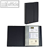 Visitenkartenbuch Exactive, 200 x 145 mm, f?r 120 Visitenkarten, schwarz, 75034E