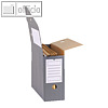 smartboxpro Archivbox f?r H?ngemappen, Wellkarton, anthrazit/wei?, 226161310