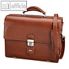 Alassio Aktentasche MOCCA, Schultergurt, Laptopfach, Leder, cognac, 47124