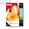 Apli Photopapier EVERYDAY, DIN A4, Inkjet hochglänzend,180 g/qm, 100 Blatt,11475