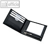 officio Notizblock-Etui, DIN A8, 110 x 80 x 20 mm, Nappa-Leder, schwarz, 43035