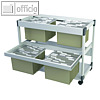 Durable H?ngemappenwagen "TROLLEY 200 MULTI DUO", grau, 379210