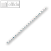 GBC Binderücken CombBind, DIN A4, 21 Ringe, Ø 16 mm, weiß, 100 Stück, 4028610