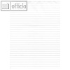 officio Notizblock DIN A7, Recyclingpapier, liniert, 60g/m?, 50 Blatt, 608455010