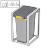 Hailo Abfalltrennsystem ProfiLine ?ko, 35 Liter, 350x570x415mm, grau, 0935-202