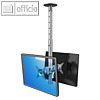 Viewmate Monitorarm, f?r 2 Monitore bis 15 kg, Deckenhalterung, silber, 52.572