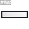 Infotasche f. ?berschrift, magnetisch, 225 x 60 mm, schwarz, 5 St., 510411