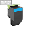 Lexmark Return-Tonerkartusche 802HC, cyan, ca. 3.000 Seiten, 80C2HC0