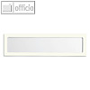 Ultradex Infotasche f. ?berschrift, magnetisch, 435 x 60 mm, wei?, 5 St., 510608