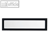 Infotasche f. ?berschrift, magnetisch, 435 x 60 mm, schwarz, 5 St., 510611